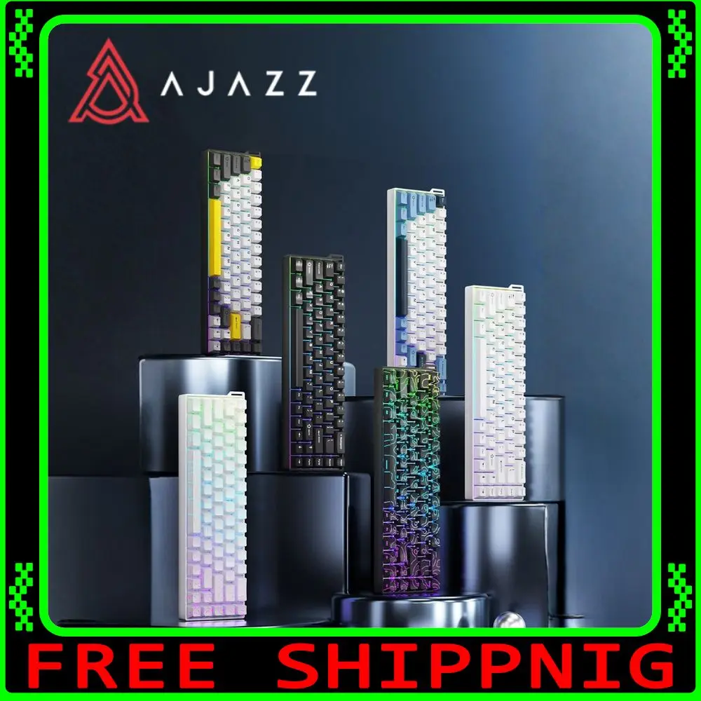 

Ajazz AK680 V2 Magnetic Switch Keyboard 68-Key 8K Polling Rate Speed Aluminum Alloy Positioning Plate Gaming Mechanical Keyboard