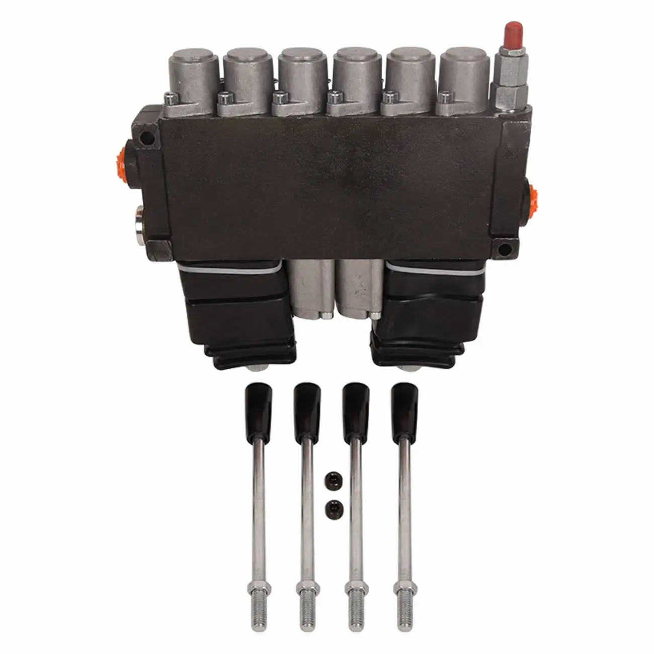 FREE SHIPPING New Hydraulic Backhoe Directional Control Valve W / 4 Joysticks 6 Spool 11 GPM