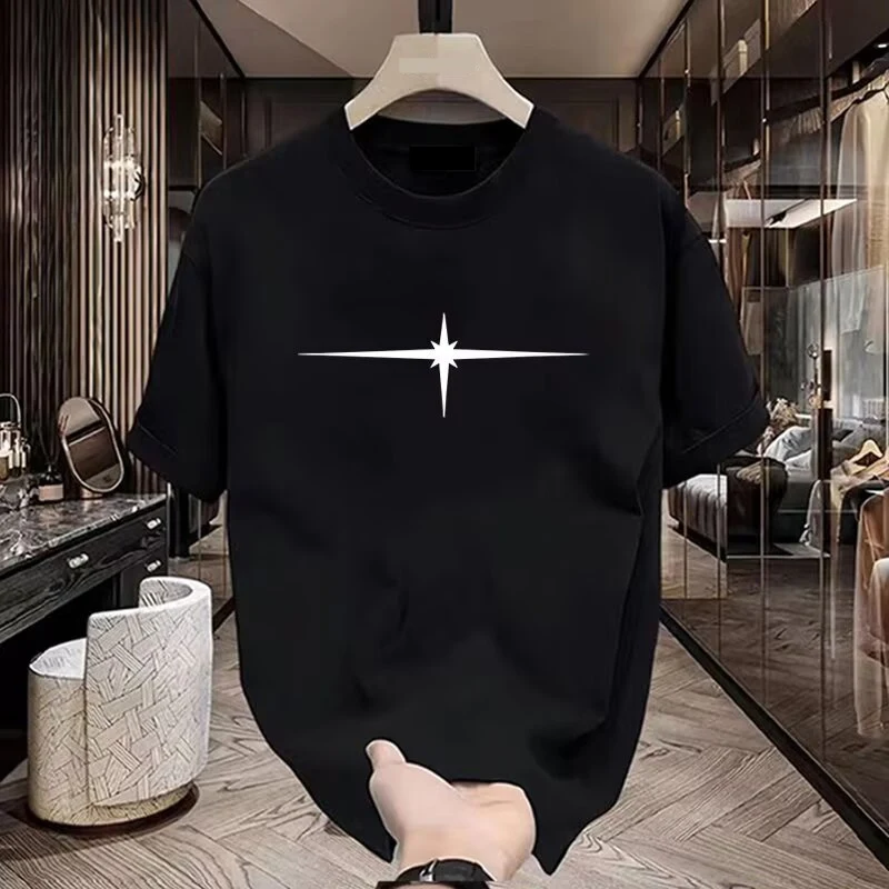 camiseta-masculina-de-manga-curta-de-algodao-pesado-americano-verao-nova-meia-manga-tendencia-ins-simples-impresso-topo