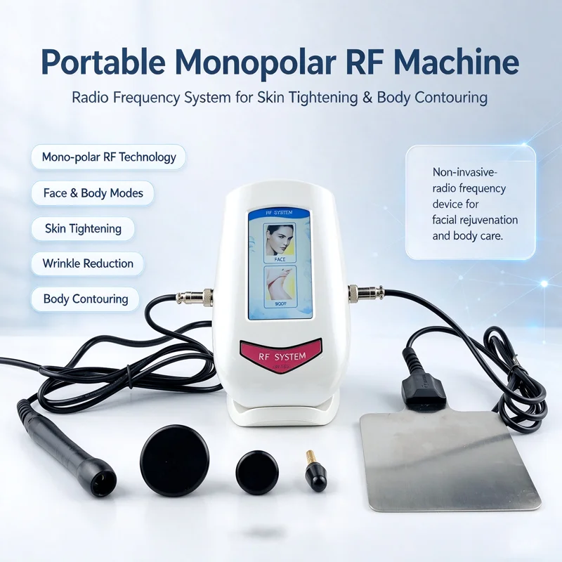 Mono Polar RF Capacitive Radio Frequency Facial Machine Skin Lift Tighten Anti-wrinkle Rejuvenation Eye Face Body Massager