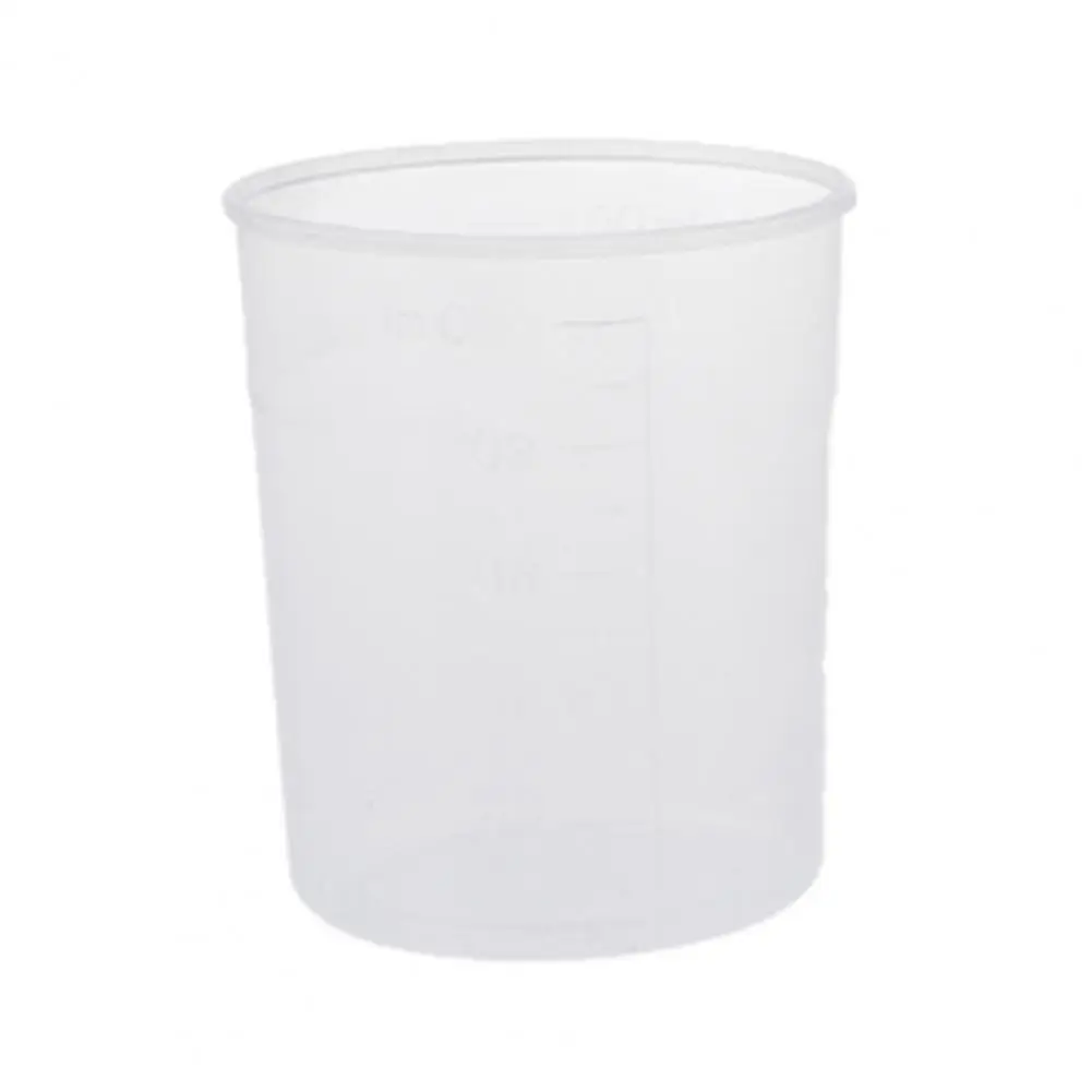 Plastic Measuring Glass 100ML Reusable Stackable Scale Cup for Lab Washable for Lab