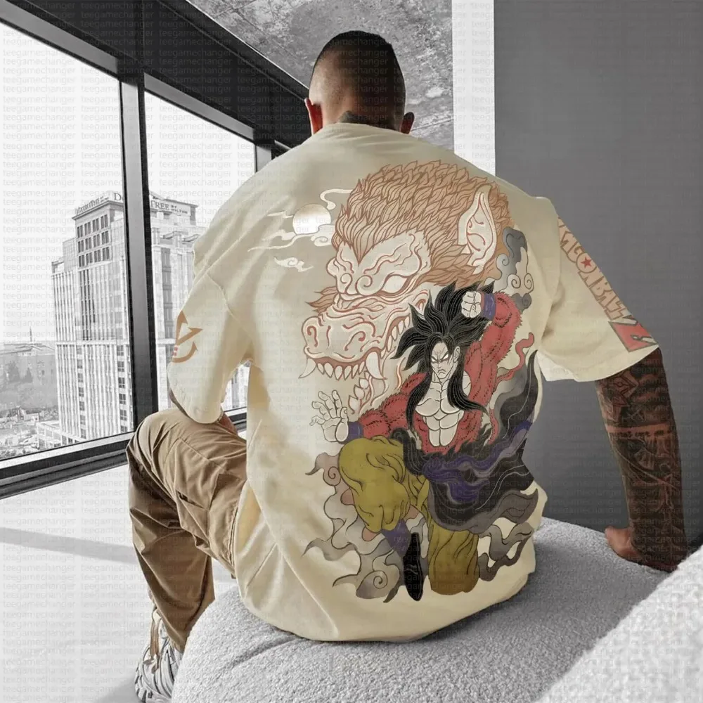

Anime Dragon Ball Harajuku 2025 New Summer T-shirt Men Oversized Vintage Streetwear Women Casual Loose Short Sleeve Unisex Tops
