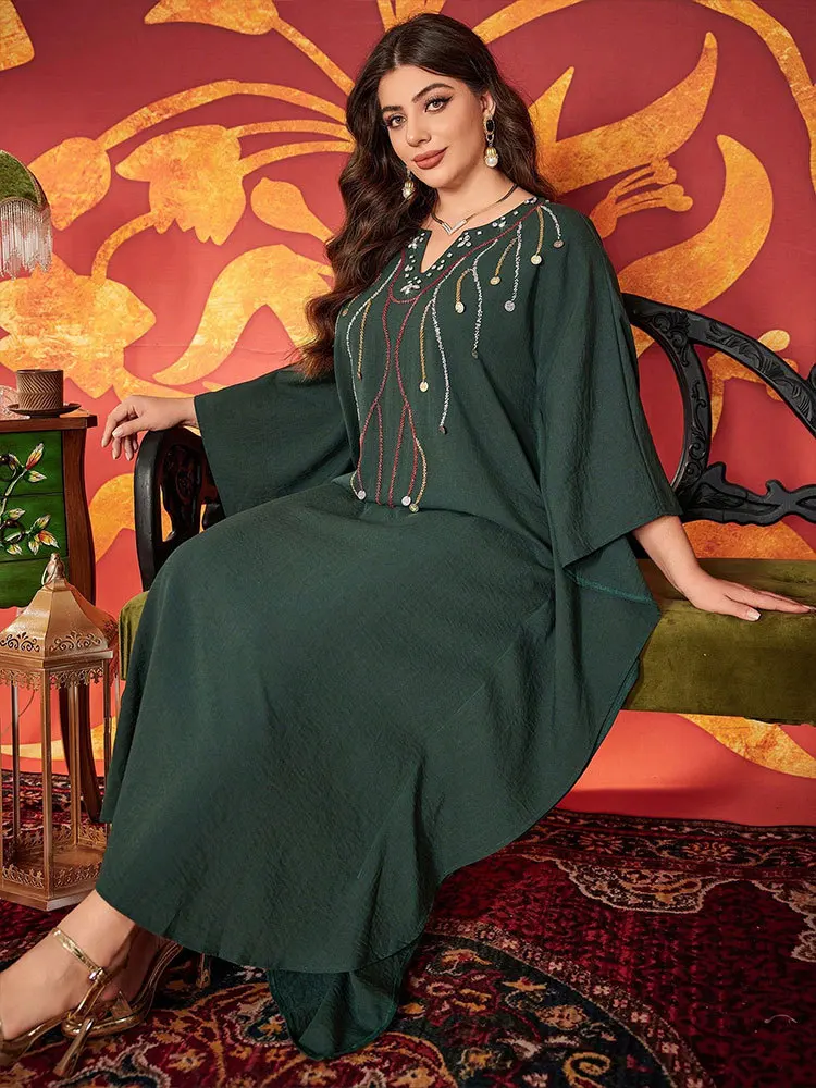 

Мусульманские женские платья Kebaya Eid Djellaba Diamonds Abayas Dubai Kaftan Islam Jalabiya Арабский халат Кафтан Marocain Femme Vestidos