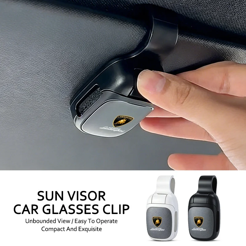 

Sticker Car Sunglasses Clip Eyeglasses Storage Holder For Lamborghini LP570 LP610 Urus LP700 LP770 GallardoAventador Accessory