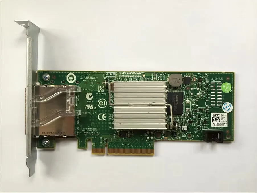 

H200E 6 Гбит/с SAS PCIe HBA 2-портовый расширитель SFF-8088 12DNW SAS2008= 9200-8E JBOD