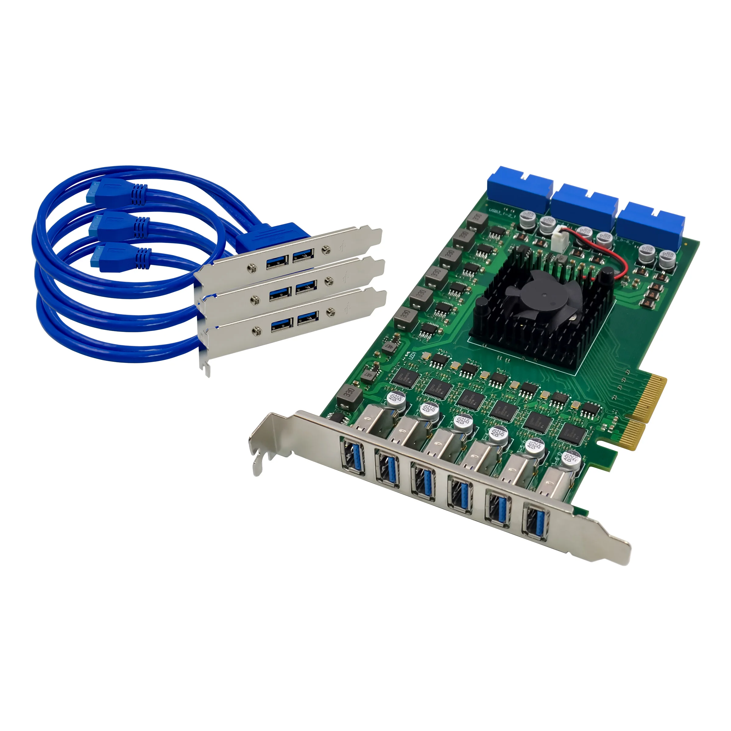 SUNWEIT ST669 PCIe X4 NEC720202 6CH USB3.0 Placa de captura de visão