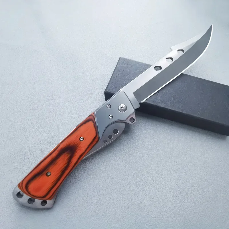 Coltello pieghevole portatile da campeggio per uomo coltelli da tasca tattici militari Multitool in acciaio all\'aperto per la caccia e la pesca