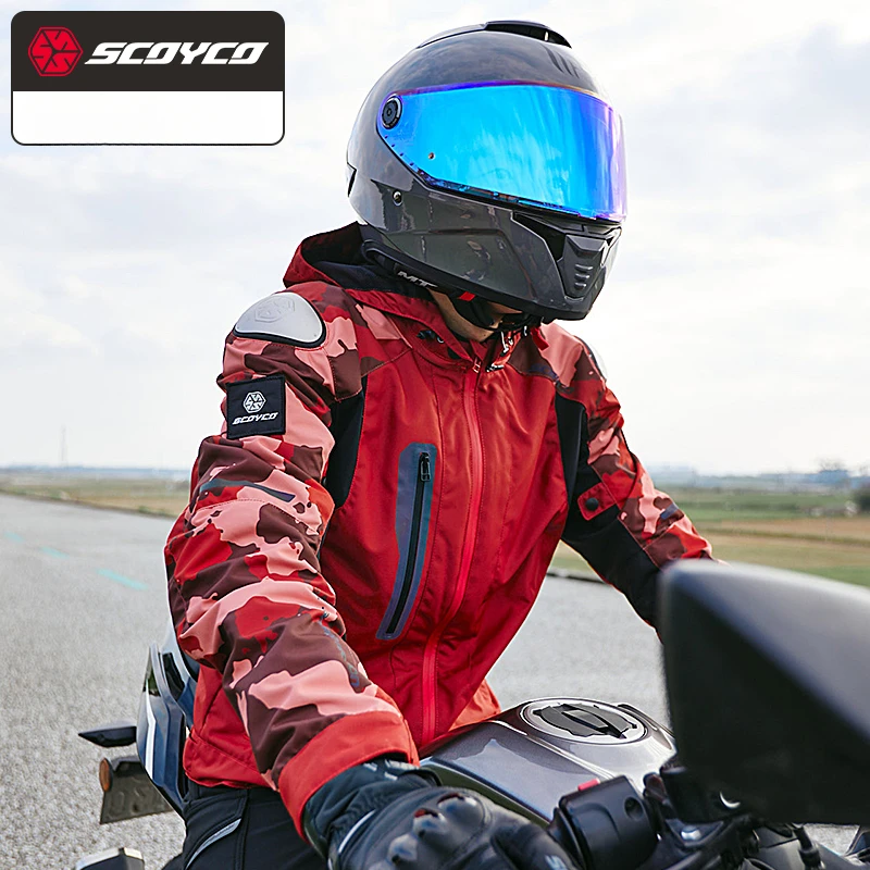 Scoyco Motorcycle Jacket Man Motorcycle Racing Clothing Autumn Winter Motorcycle Anti-fall Riding Rider Waterproof Warm Jacket