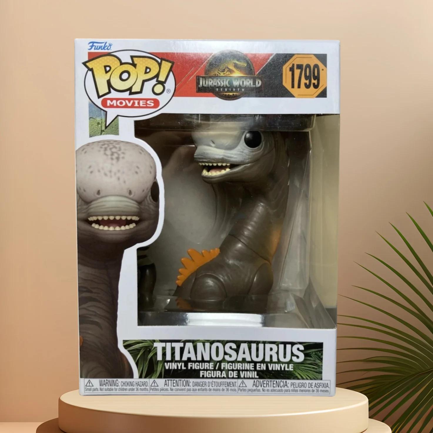 

Jurassic World:Rebirth Action Figure Funko Pop Titanosaurus 5.1 in Vinyl Figure Dinosaur Desk Decor Limited Edition Collectible