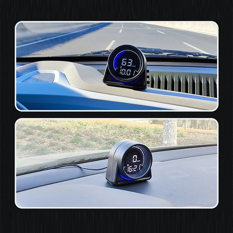 

A430G Beidou+GPS Real Speed Display, Altitude/mileage/date display, High-definition Car instrument, Automatic Photosensitive