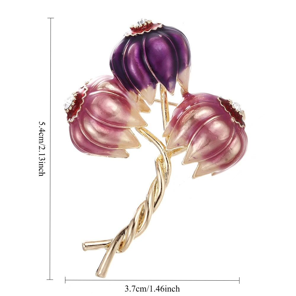 1Pc Exquisite Flower Shaped Brooch Pin Elegant Floral Lapel Pin Women'S Dress Sweater Clothing Additions