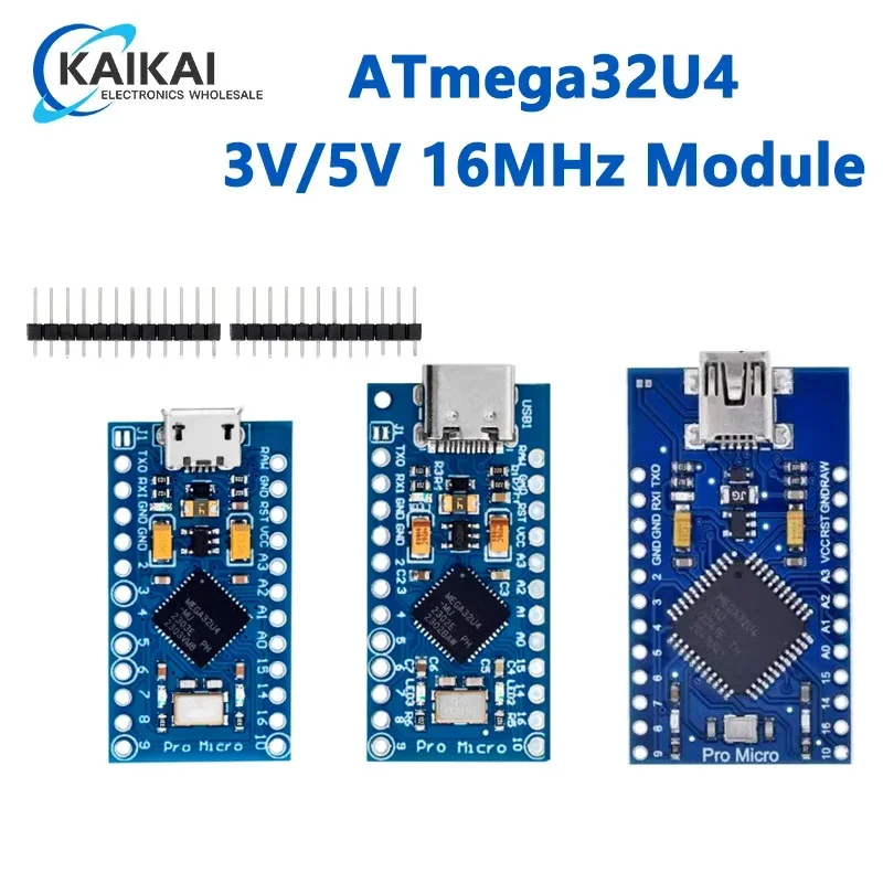 Pro Micro adopts Atmega32U4 usb update program 5V/16M single-chip microcomputer development board Type-C USB head