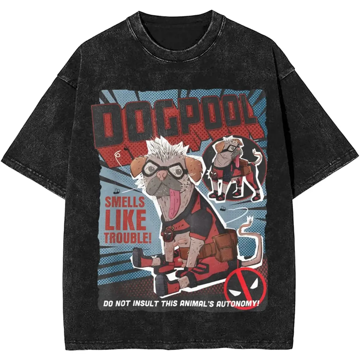 Casual Deadpool & Wolverine Dogpool Doodle Comic T Shirts Accessories Tee Shirt for Men Women Harajuku T-shirts