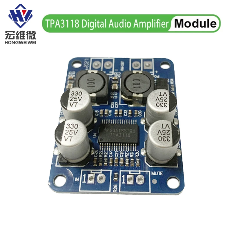 TPA3118 60W 32Pin Chip Original DC 12V-24V Mono placa amplificadora de potencia de Audio Digital módulo amplificador