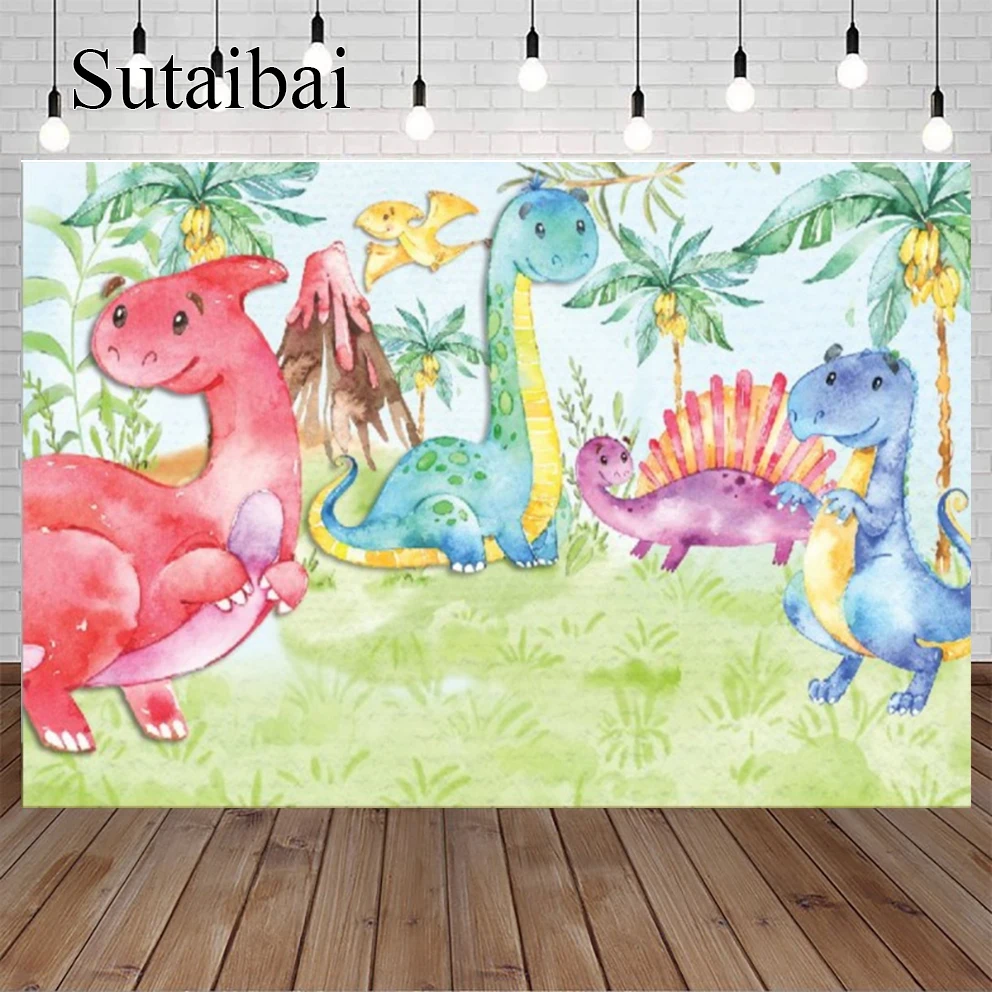 Birthday Backdrops Jungle Party Jurassic World Dinosaur Newborn Photography Backgrounds Baby Shower Photophone Photocall