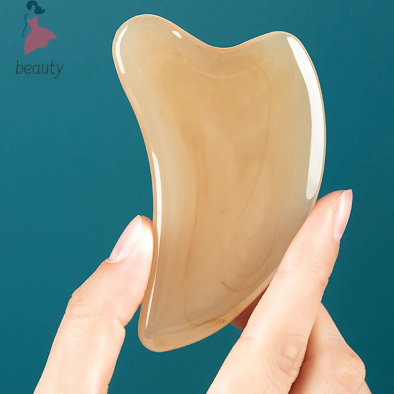 Tablero de masaje Gua Sha de resina para raspar la piel, placa Guasha, masajeador facial para ojos, SPA, herramientas para cara, cuello, espalda, cuerpo, piernas