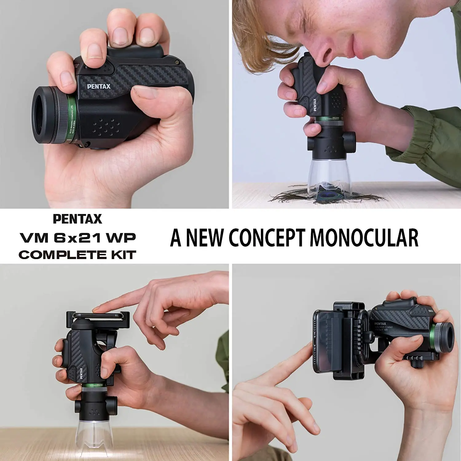 Japan PENTAX Monocular VM 6x21 WP High-power HD Macro Painting Exhibition Children Observe Insects