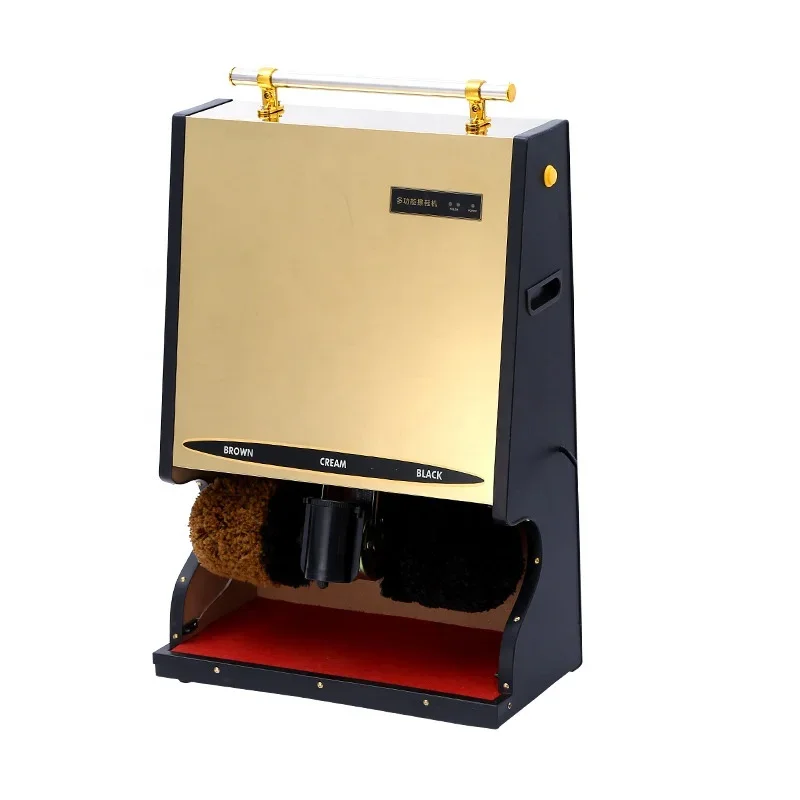 new soft brush no damage the upper even and bright automatic shoe shiner cleaner machines operate with  sensors