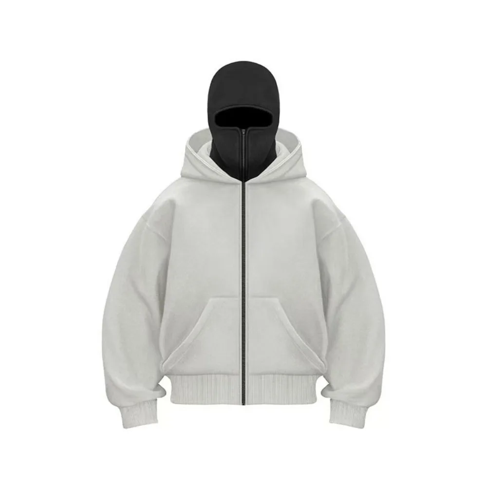 Fanceey Fleece Lined Men's Hoodie Sweatshirt Winter Warm Loose Fit Letter Print Casual Sport Pullover Hoody for Men New