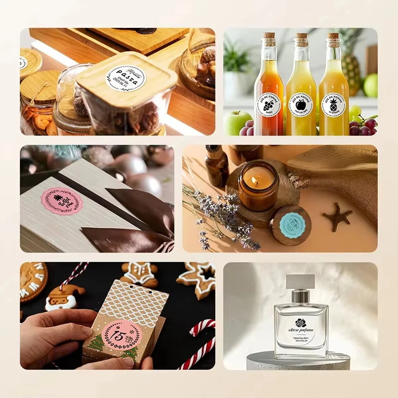 Niimbot White Adhesive Label Waterproof Sticker Round Paper For B1 B21 Niimbot Mini Portable Printer For Price Tag Thermal Label