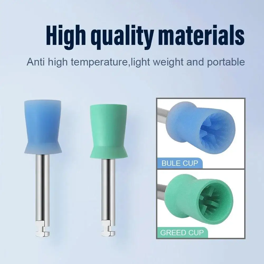 100pcs/box Dental Prophy Brushes Polishing Polisher Disposable Latch Type Mixed Color Plat Used for Stain Removal and Polish