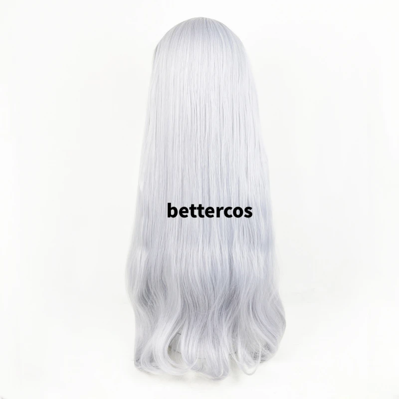 Frieren Cosplay Wig Anime Frieren At The Funeral 85CM Long Silver White Wigs Heat Resistant Synthetic Wigs