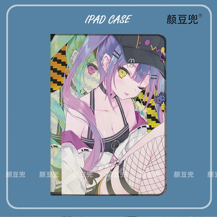 

Tokoyami Towa Cute Holo For iPad Air 45 Mini 5 6 Case Luxury Silicone For Pro 12.9 11 For iPad 10th Protective Pro13 11 in