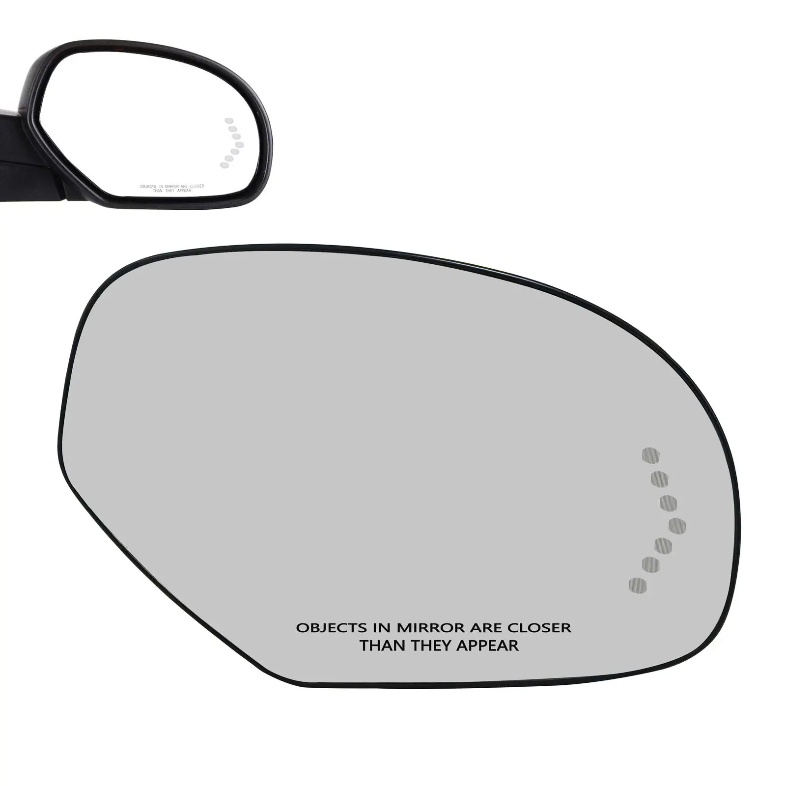 Left/Right  For 07-13 Chevrolet Tahoe GMC Yukon Mirror Glass Heated Turn Signal Arrow