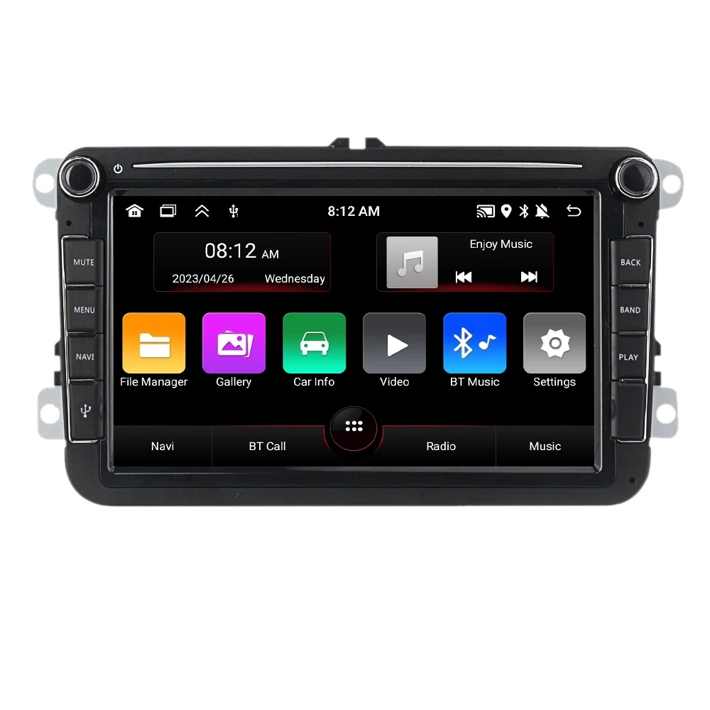 Mekede Android 13 Autoradio Multimedia Speler Voor VW Volkswagen Skoda Octavia Golf 5 6 Touran Passat B6 Polo Jetta Carplay AUTO - afbeelding 2
