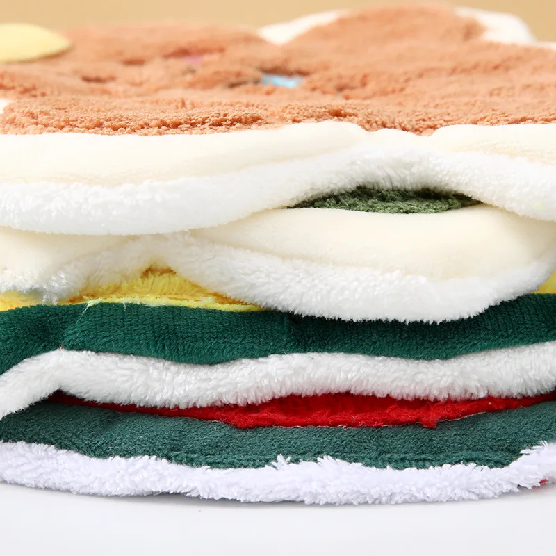 Hand Towel Christmas Model Hanging Type Kitchen Bathroom Hand Towel Household Absorbent Quick Drying Small Towel Creative Rag