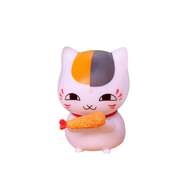 4-5cm 6pcs/lot Japanese Anime Yuujinchou Nyanko Sensei Cat PVC Action Figures Room Decorations Toys Gifts for Fan Friend