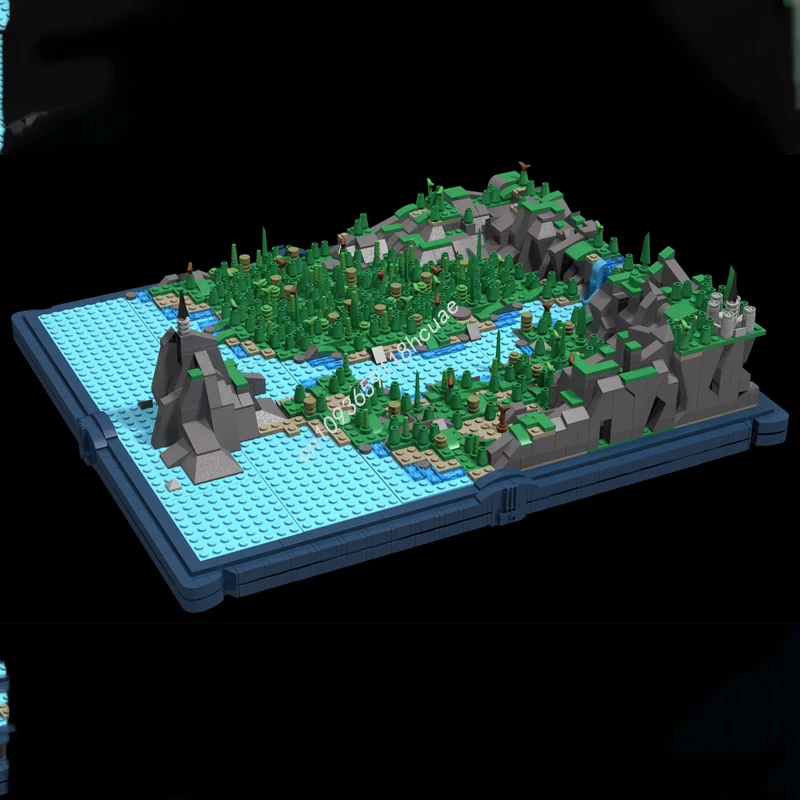 

2277pcs MOC Lonely Outpost A Modular NanoScale Landscape Model Building blocks Birthday Assemble craft toys Christmas gifts