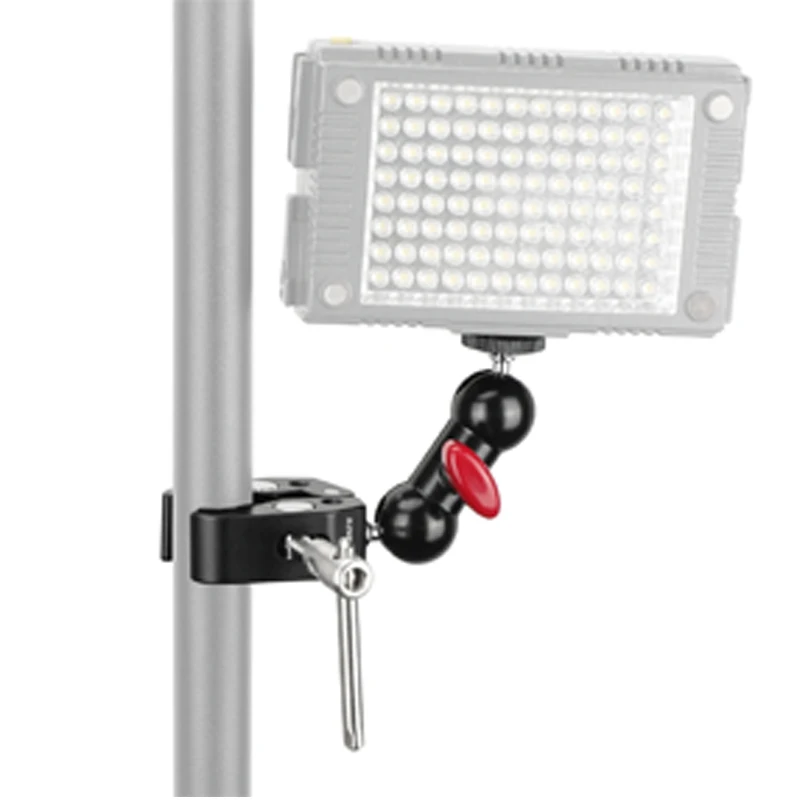 CAMVATE Многофункциональный зажим в форме краба с шаровой головкой Magic Arm Super Clamp с винтовым отверстием 1/4 дюйма 3/8 дюйма для крепления светодиодного светильника M