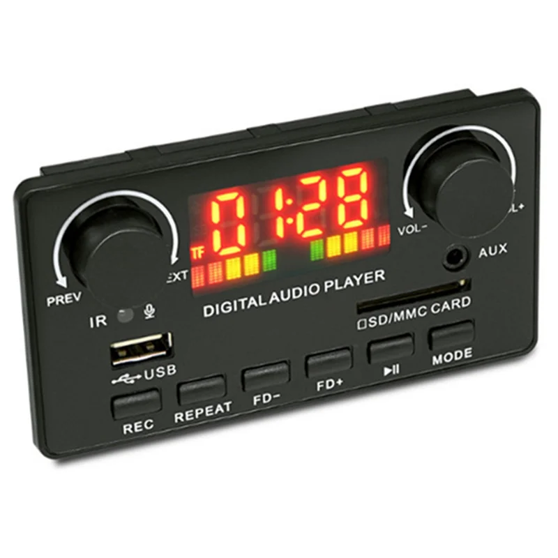 

AED7-1 шт. 2X40 Вт автомобильный аудио MP3-декодер стерео музыкальный усилитель Bluetooth модуль пластик