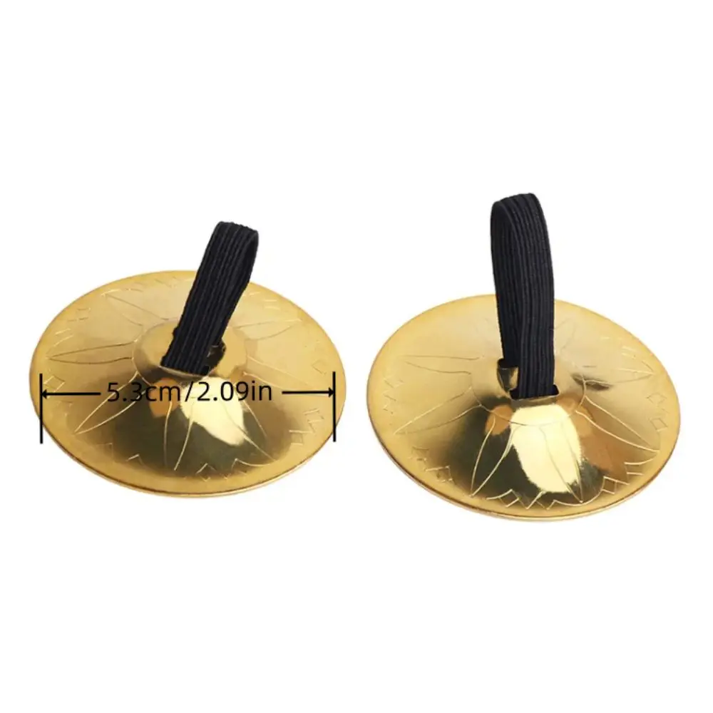 2pcs New High Quality Copper Finger Cymbals Dance Accessories Musical Instrument Small Finger Cymbals Belly Dancing Mini Cymbals