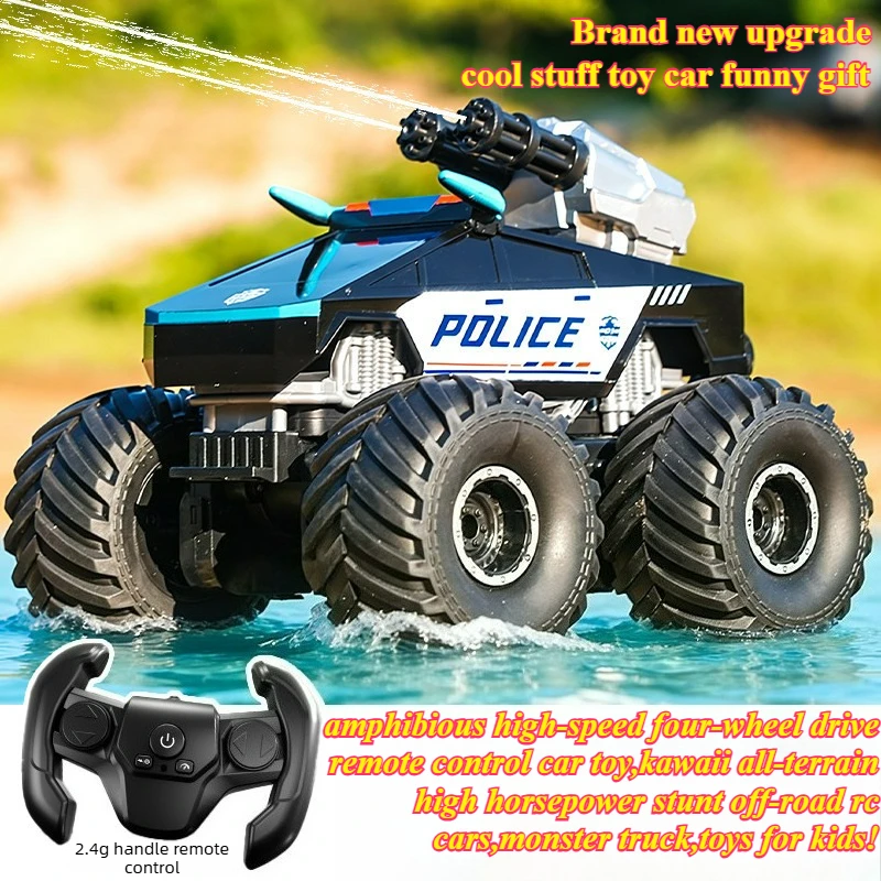 Cool Stuff Toy Car Funny Gift-Amphibious 4WD Rc Truck,Remote Control Car,Kawaii High-speed Stunt Off-road Rc Cars,Toys for Kids