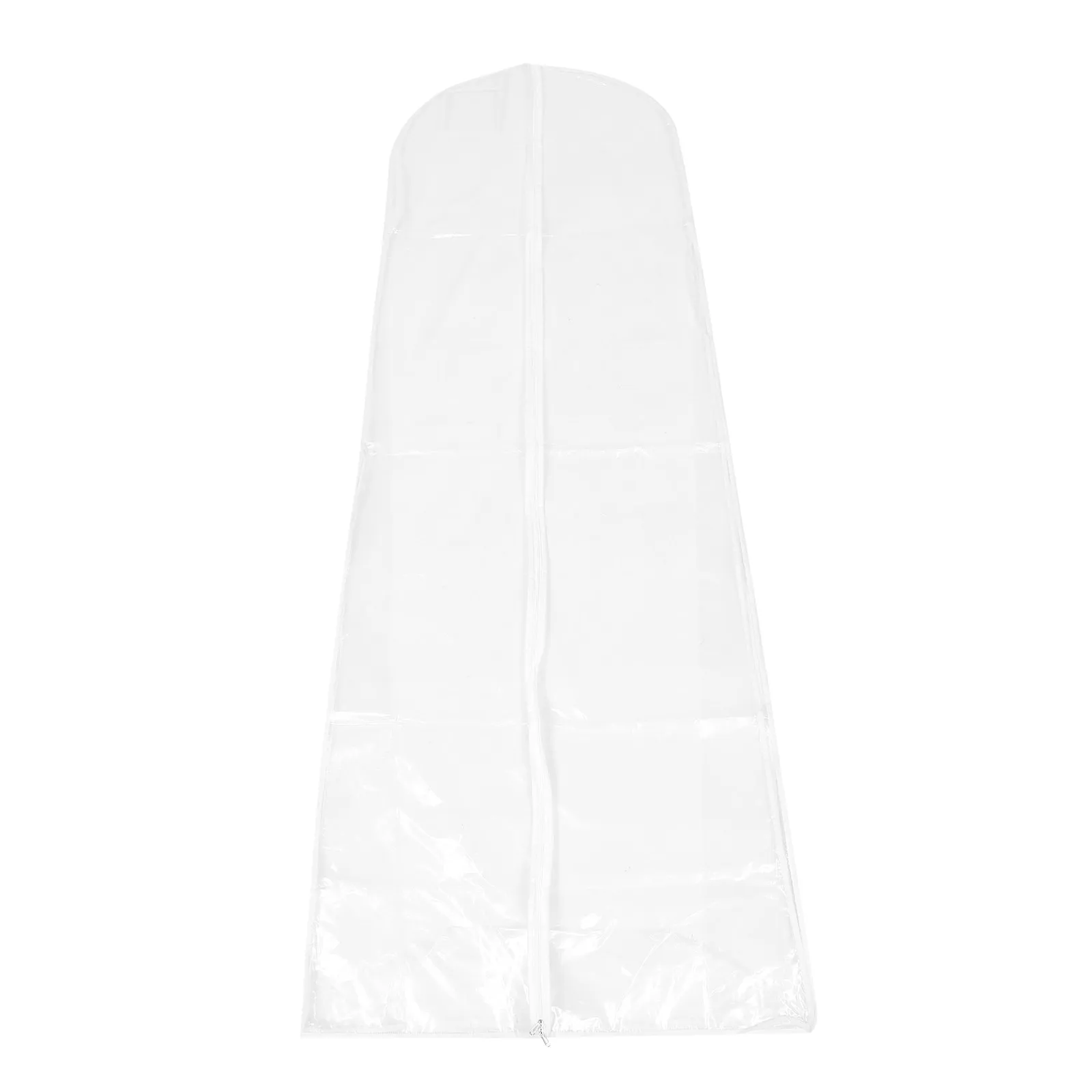 

Premium Peva Reusable Garment Bag for Wedding Dress Long Hanging Clothes Cover Waterproof Dust Proof Storage Protective Cover