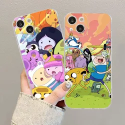 Adventure Time Phone Case For iPhone 15 14 13 12 Mini 11 Pro XS Max X XR SE 6 7 8 Plus Soft Silicone Cover