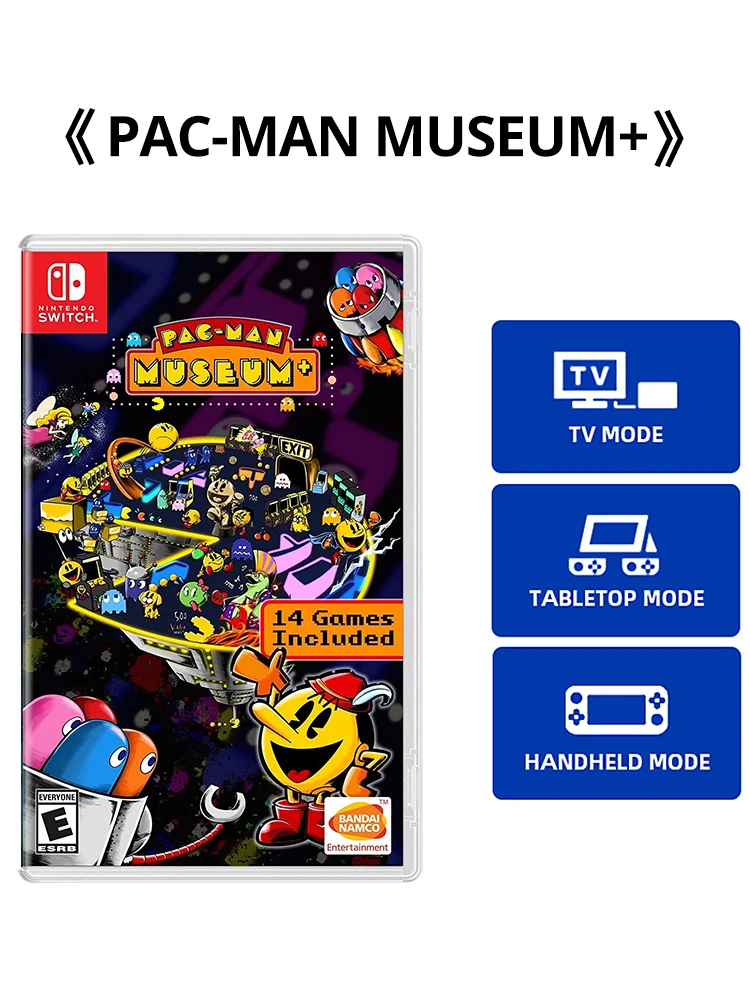 Nintendo - PAC-MAN MUSEUM+ -US version Nintendo Switch Game Physical Cartridge for Nintendo Switch OLED Lite