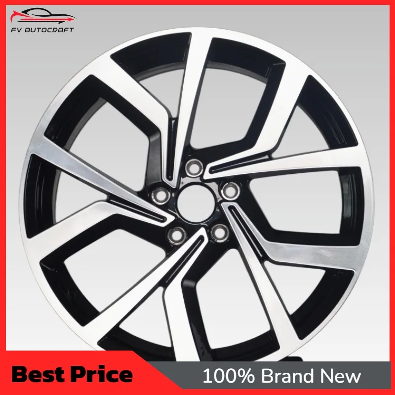 

【2026】Factory Direct Supply Wholesale Wheels 18 19 Inch 5x112 5 Spoke Gloss Black Machined Car Rims, Sporty Alloy Car Parts Allo