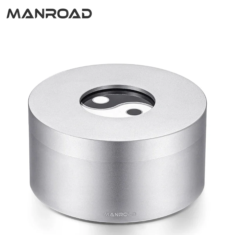 304 Stainless Steel Ashtray with Cover High-end Atmosphere Office Home Living Room Fully Sealed Anti-fly Ash Anti-odor Ashtray