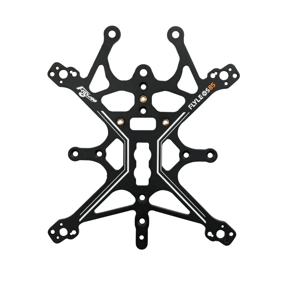 FLYWOO FlyLens 75/85 Kit de accesorios de marco - Soporte VTX, placa inferior de fibra de carbono (para drones de estilo libre O4/O3 y FPV)