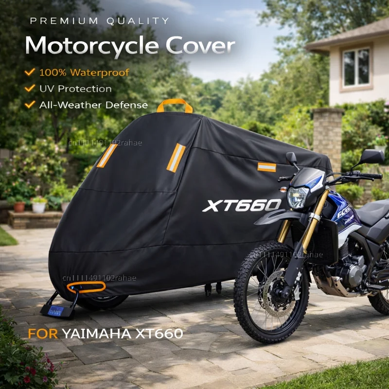 

Чехол для мотоцикла YAMAHA XT660 2004-2020, водонепроницаемый, утолщенный, из полиэстера, с защитой от УФ-излучения, дождя, пыли и солнца, всепогодный чехол
