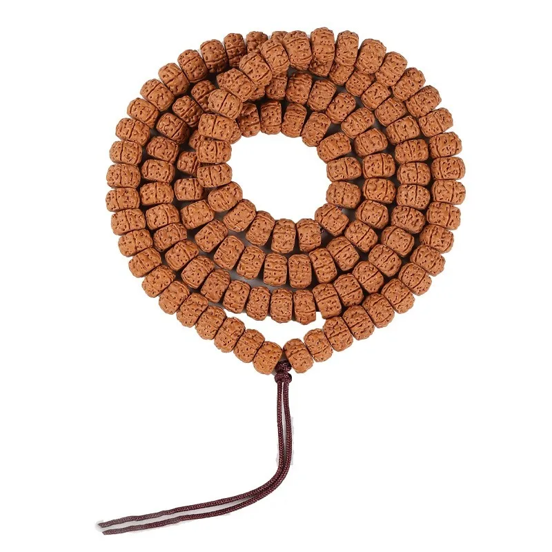 108 Beads Tibetan Style Rudraksha Bracelet for Men Buddhist Prayer Mala Meditation Wrist Jewelry Gifts