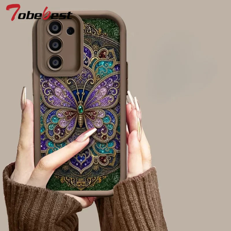 Palace Butterfly Pattern Case For Samsung Galaxy M47 M36 M17 M56 M06 M16 M13 M55 M35 M54 M34 M33 M14 M05 Soft Silicone Cover