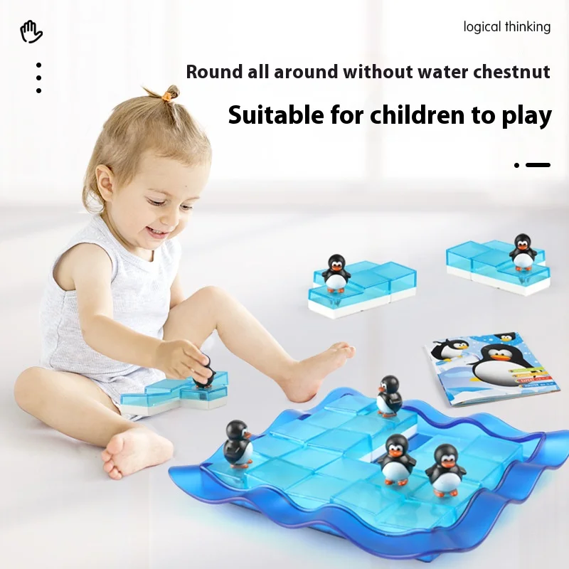 Penguins in Antarctica Board Games Toys Children Through Levels Puzzle Maze Table Games Parent-child Interactive Toys for Kids