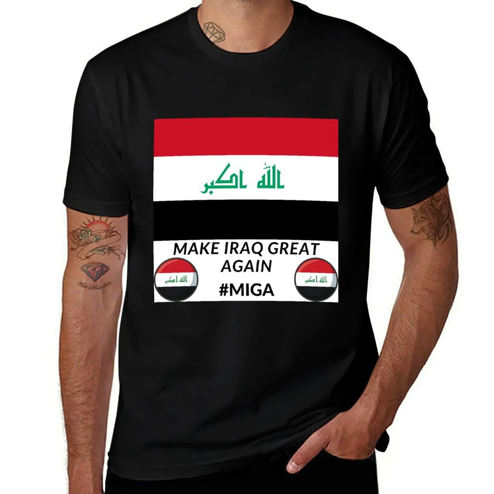 

AGAIN MAKE IRAQ GREAT T-Shirt Graphic Print Short Sleeve T-Shirt
