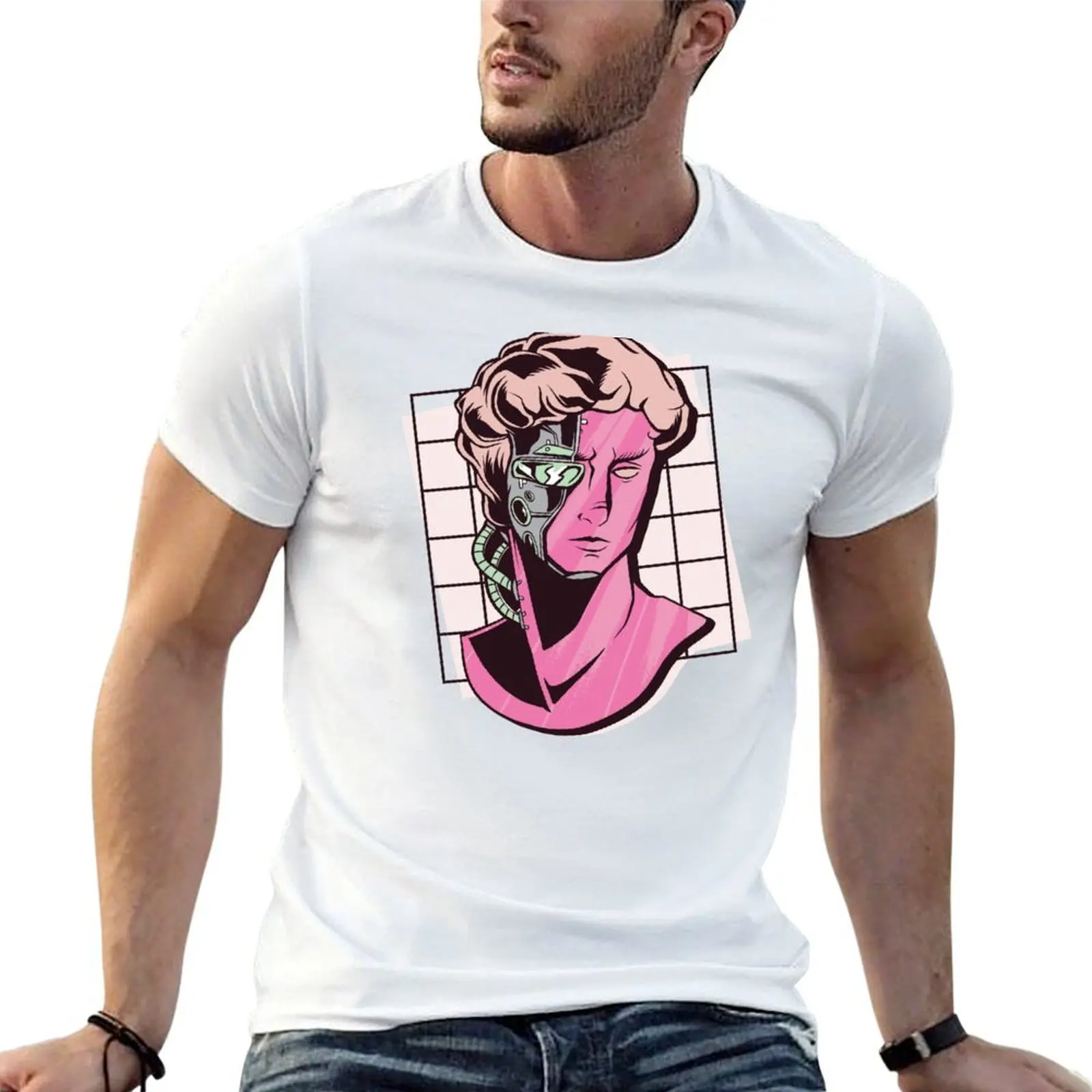 CYBORG STATUE T-Shirt Summer Sports Quick Dry T-Shirt
