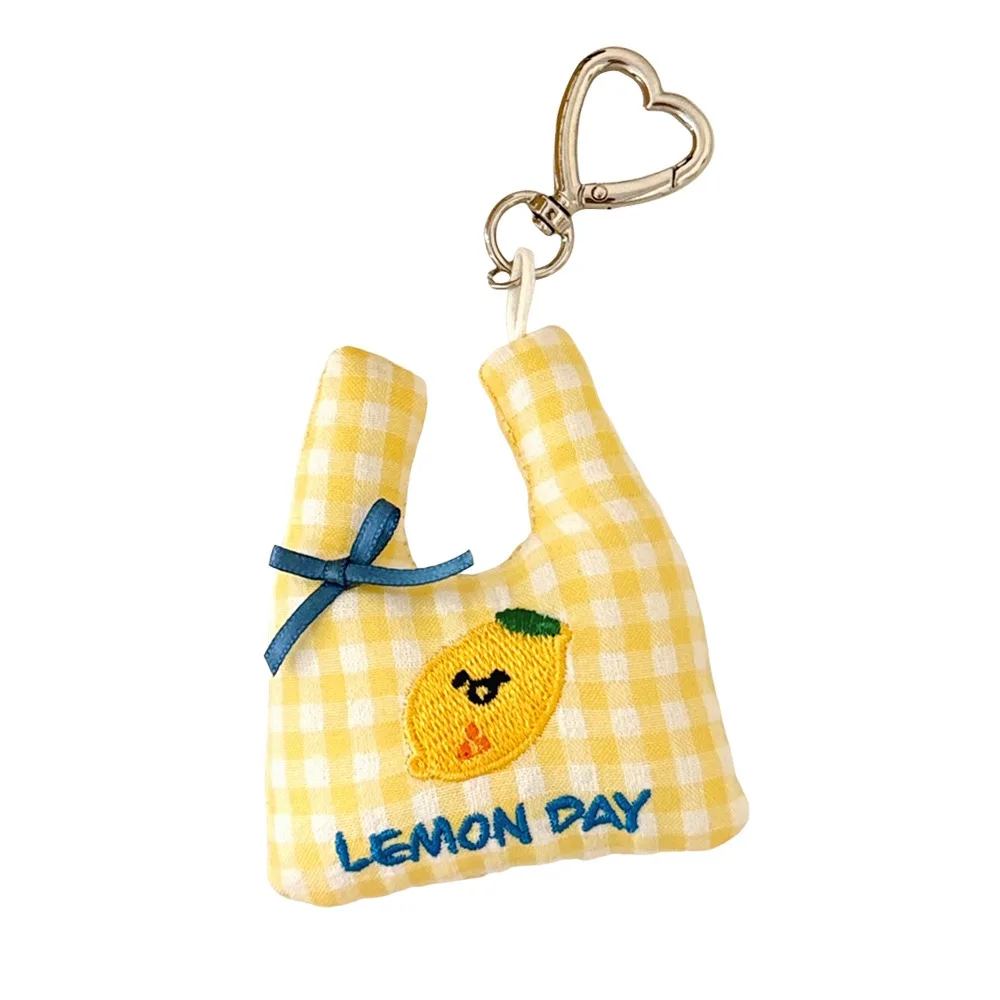 

Универсальный милый фруктовый дизайн сумки, брелок с мультяшным ключом, украшение для сумки, подвеска, тканевый автомобильный брелок для ключей, украшение для школьной сумки