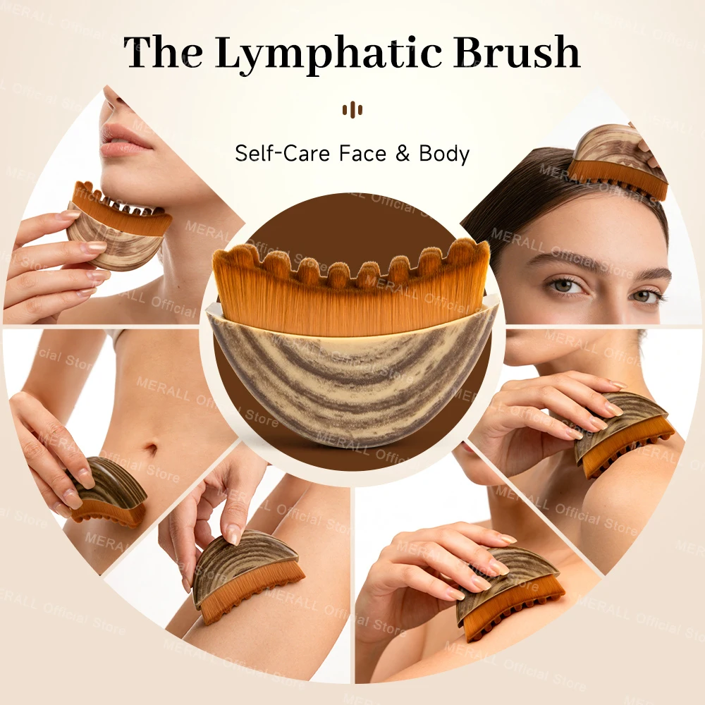 Massager for Face Lymphatic Contour ,Skin Scraping Body Sculpting ,Face Guasha Brush Drainage Massager Brush Facial Massage